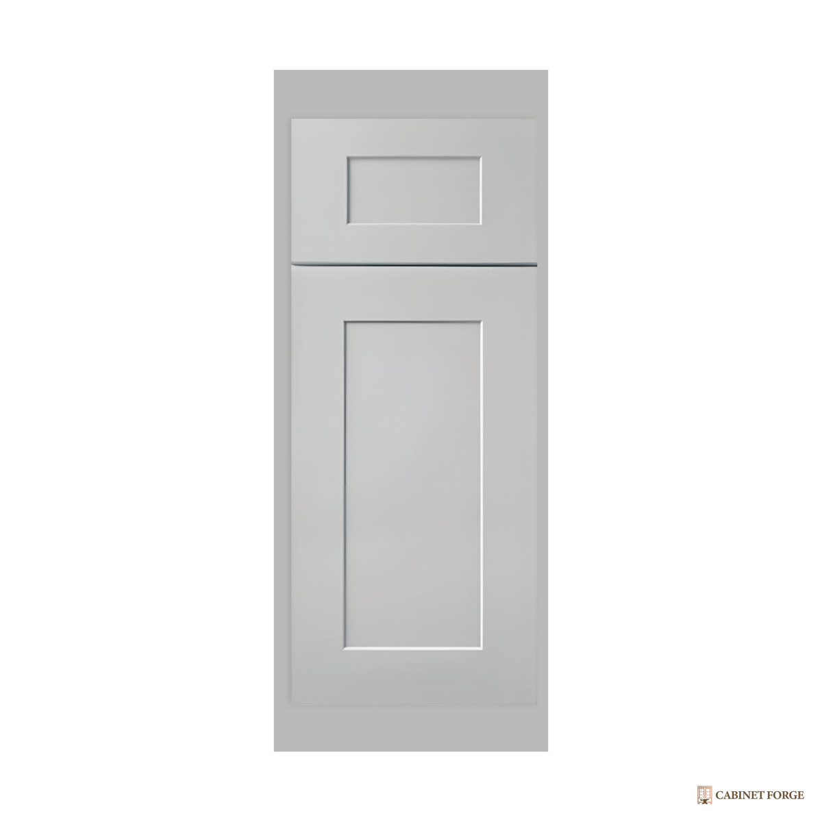Cabinet Forge Gray Shaker Base Cabinet Set - front view
