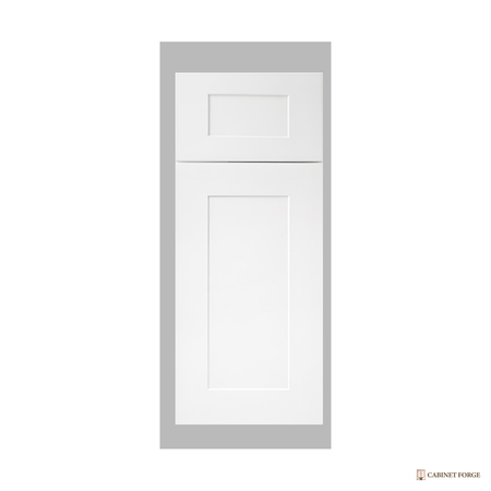 Cabinet Forge White Shaker Base Cabinet Set - front view