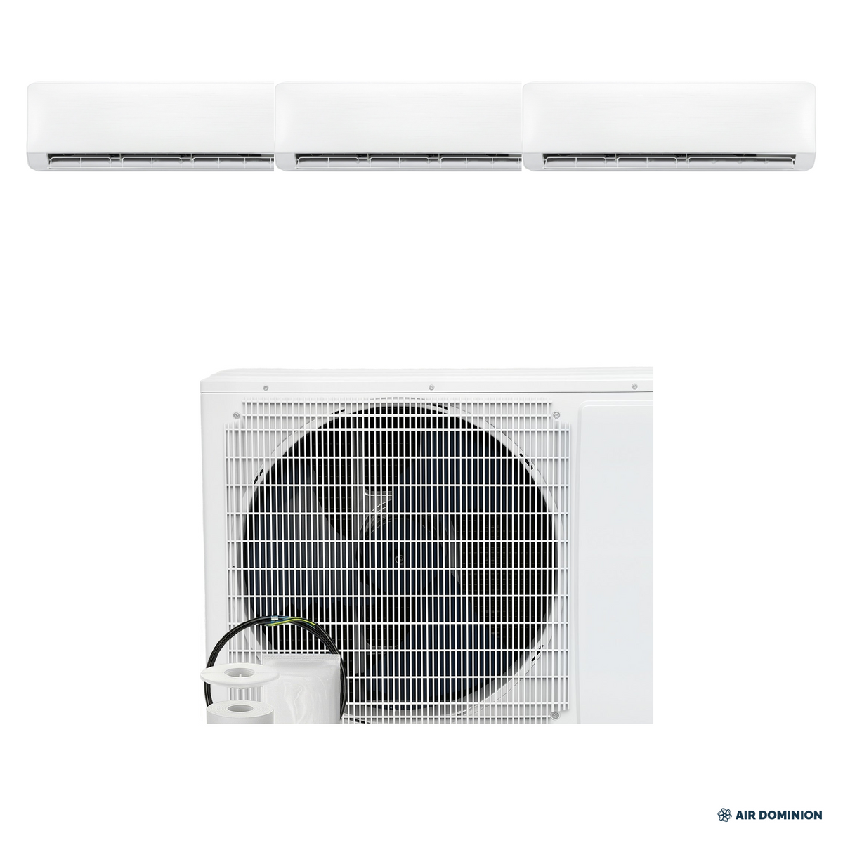 Air Dominion 24,000 BTU 3-Zone Mini Split Heat Pump System - front view
