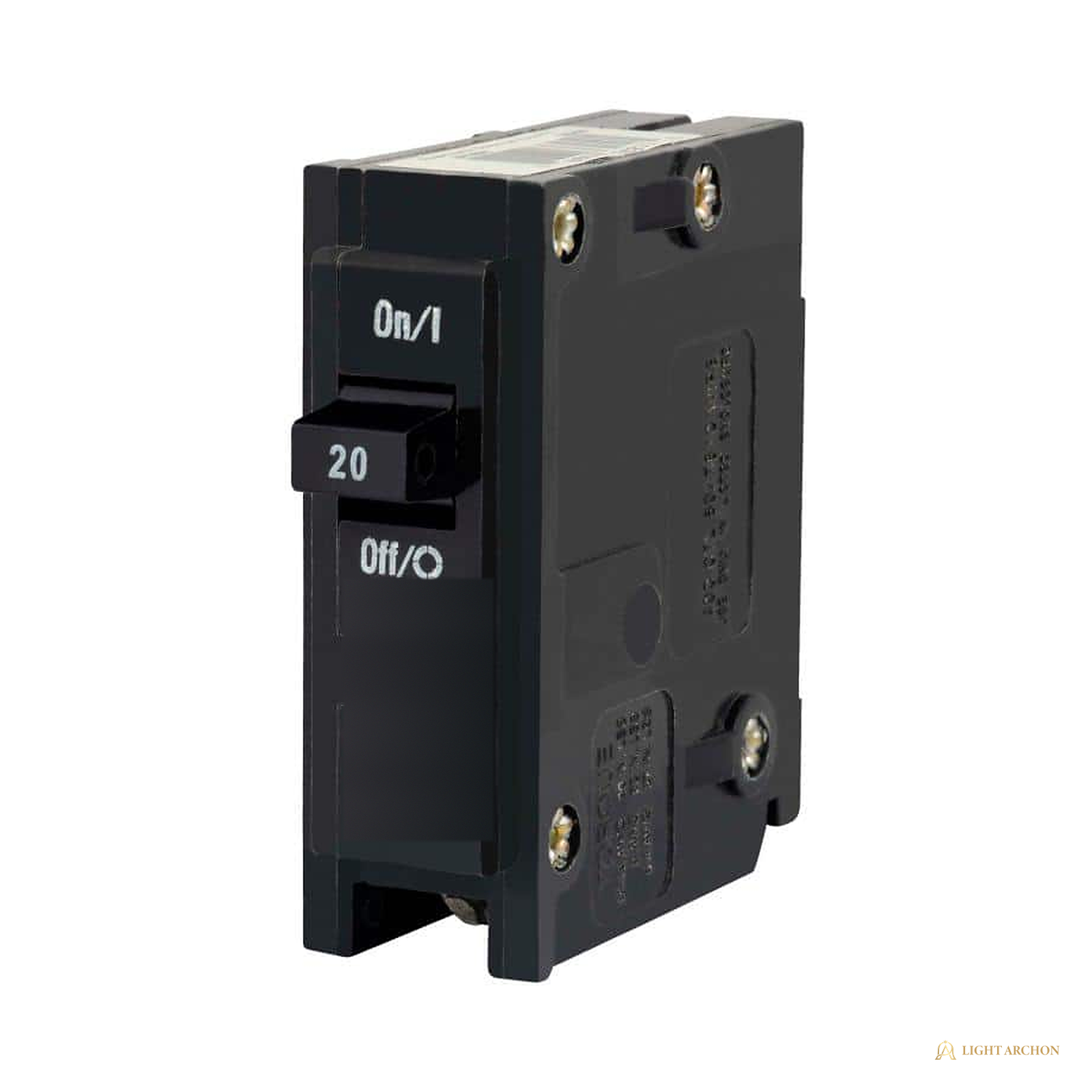 Light Archon Aegis 20A Single-Pole Circuit Breaker - front view