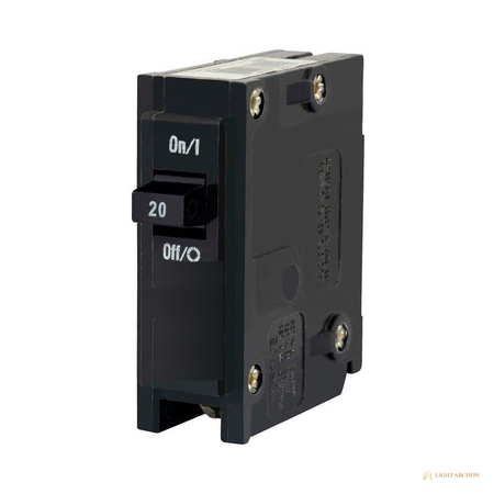 Light Archon Aegis 20A Single-Pole Circuit Breaker - front view