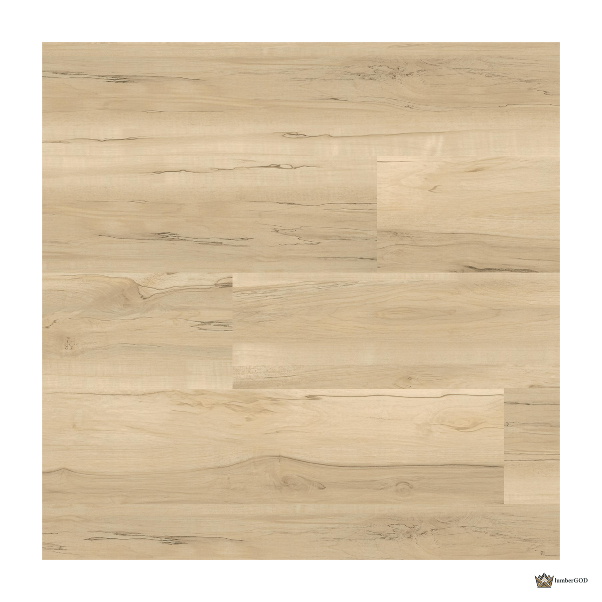 Lumber God 22 Mil Commercial Glue Down Luxury Vinyl Plank, 9x48 - front view