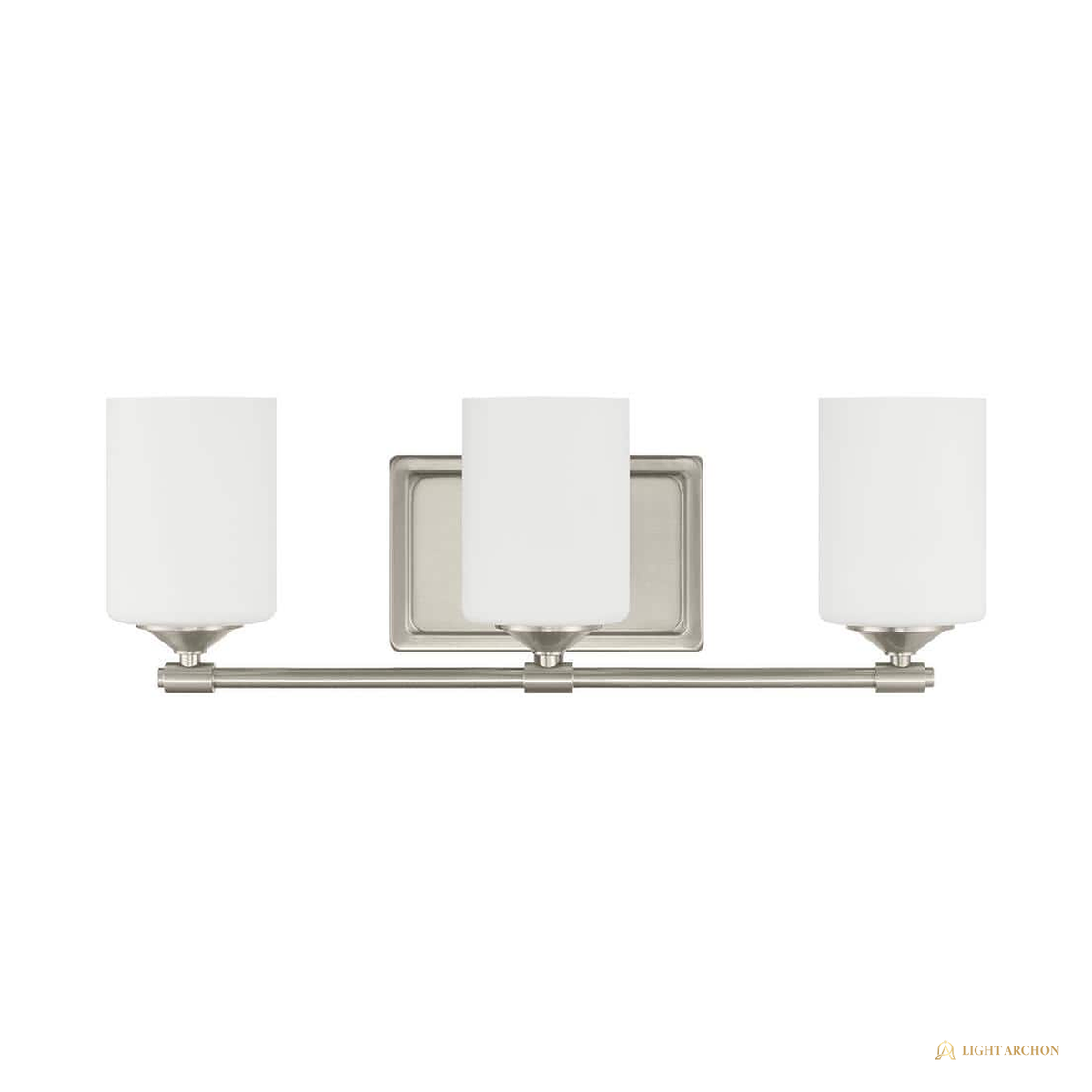 Light Archon Vesper 20.88 in. 3-Light Vanity Light with Frosted Opal Shades - front view
