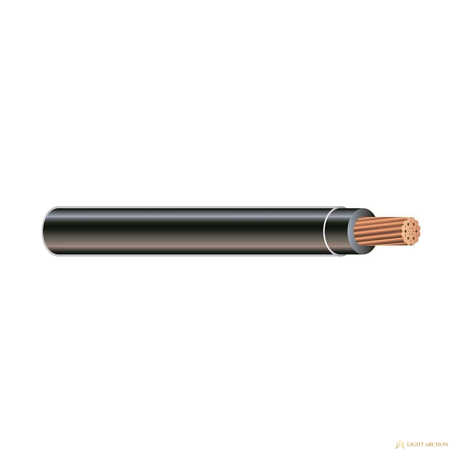 Light Archon Mainline 1/0 and 2/0 Stranded Copper THHN Feeder Wire - front view