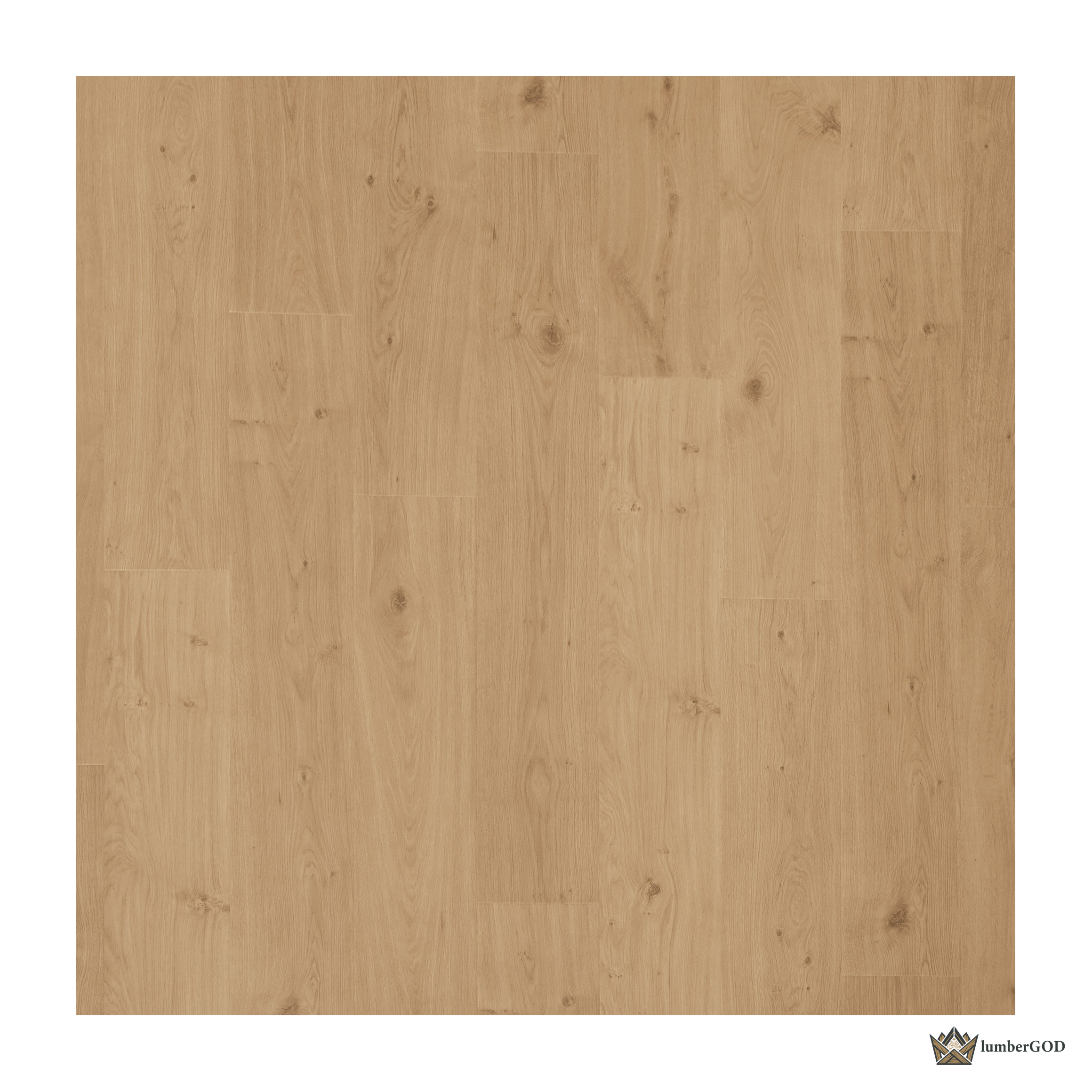 Lumber God AC4 Premium Laminate Wood Flooring, 12 mm with Attached Pad - front view
