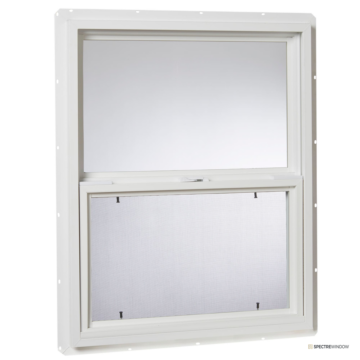 Spectre Window 23.5 in. x 29.5 in. Vinyl Single Hung Utility Window, Single Pane - front view