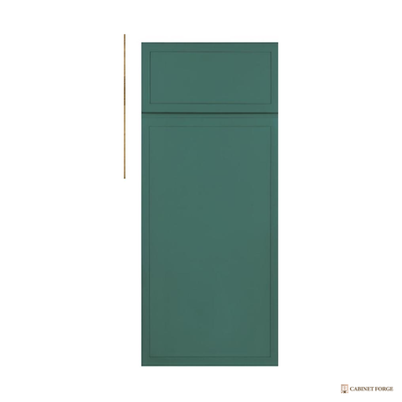 Cabinet Forge Sage Green Tall and Pantry Cabinet Set - front view
