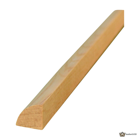 Lumber God Quarter Round Molding, 8 ft - front view