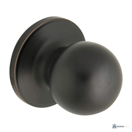 Door Axis Aged Bronze Ball Door Knob - front view