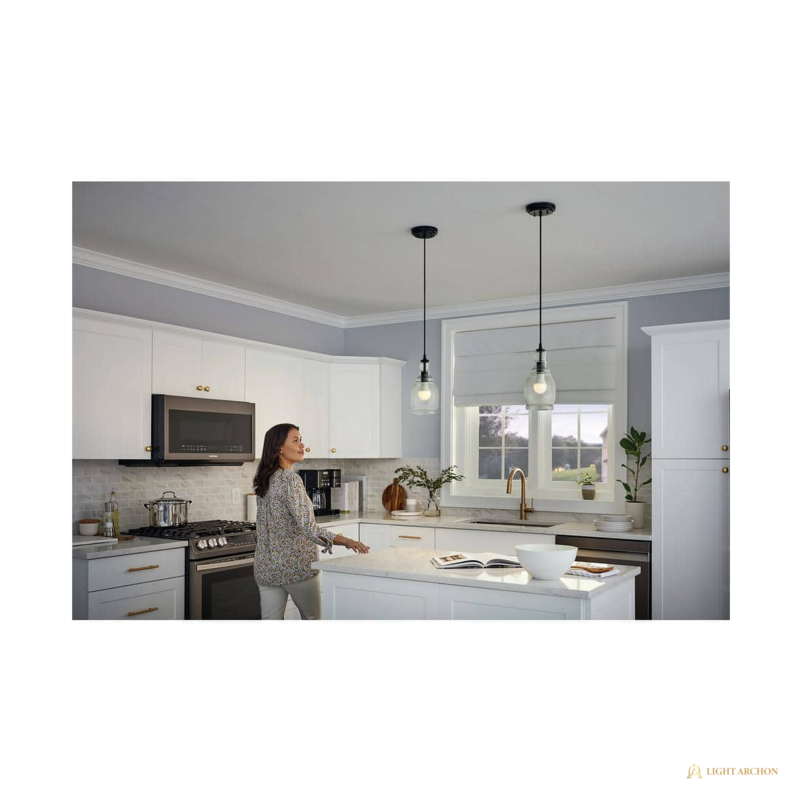 Light Archon Everglow A19 LED Bulb, 40W Equivalent, Soft White, 4-Pack - front view