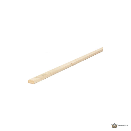 Lumber God 1x2 Furring Strip, 8 ft - front view
