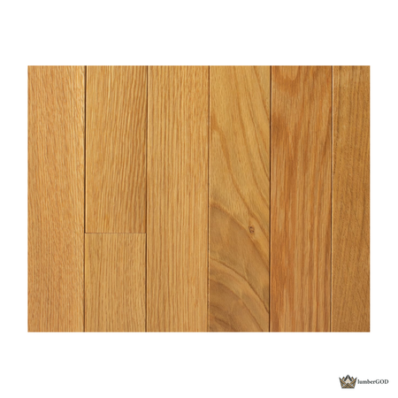 Lumber God Solid Red Oak Strip Flooring, 3/4 in, Prefinished - front view