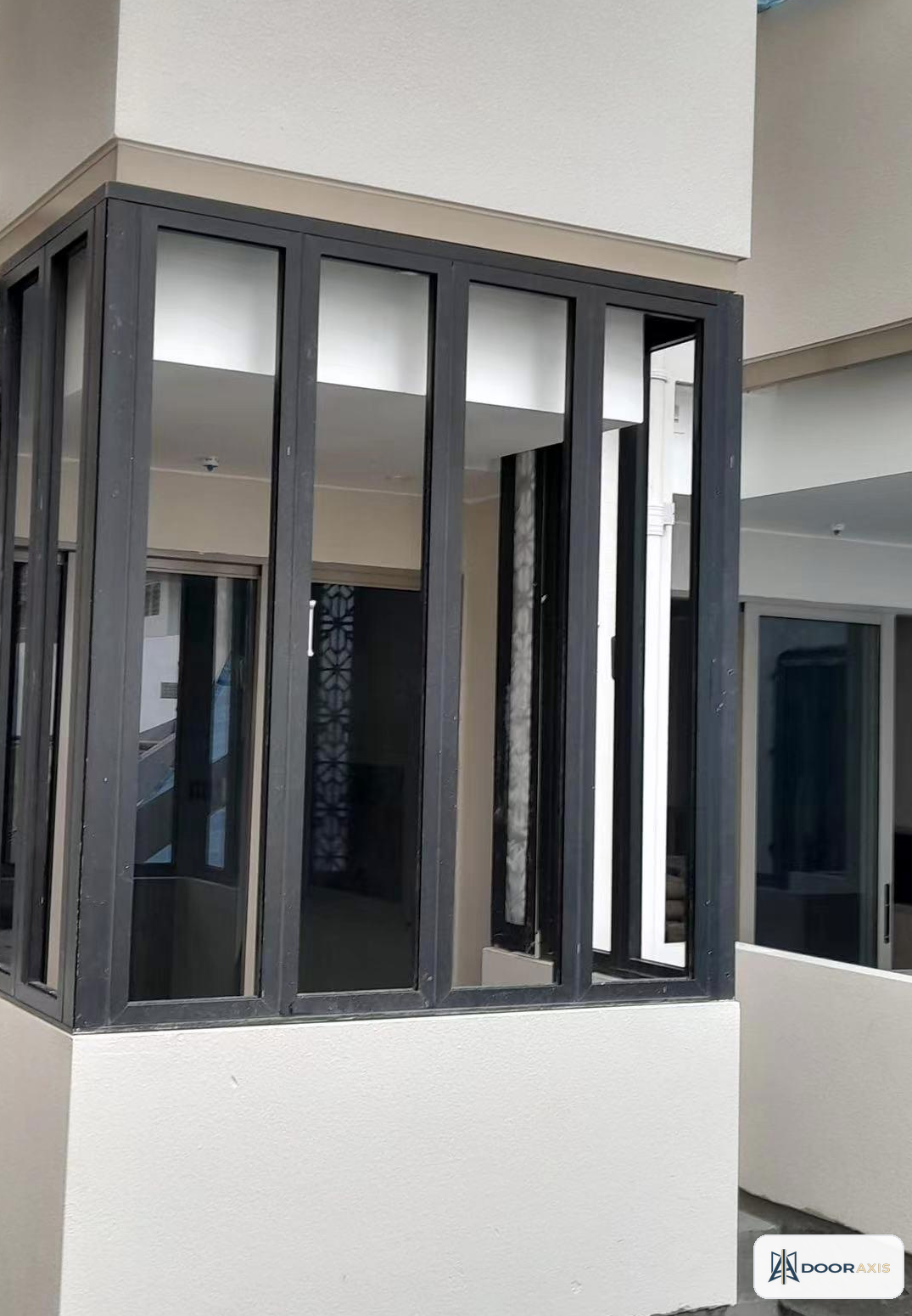 Door Axis 50 Series Compact Aluminum Folding Door System, Servery and Corner Sets - front view