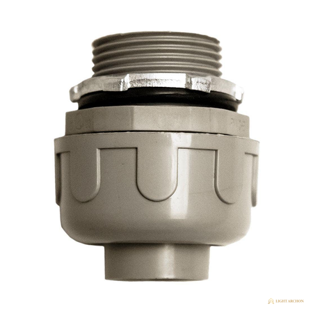 Light Archon TightSeal Liquidtight Nonmetallic Conduit Connector, 1/2 in. - front view