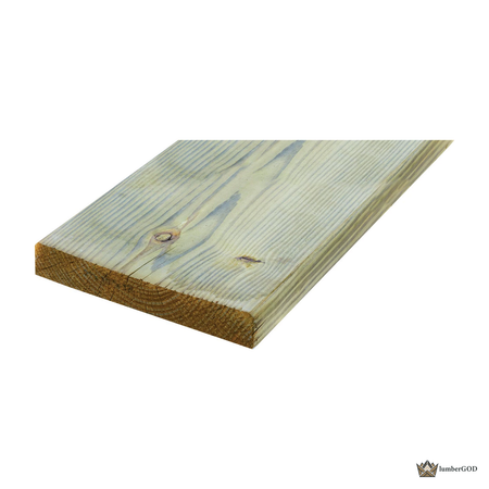 Lumber God 2x10 Pressure Treated Lumber, Ground Contact - front view