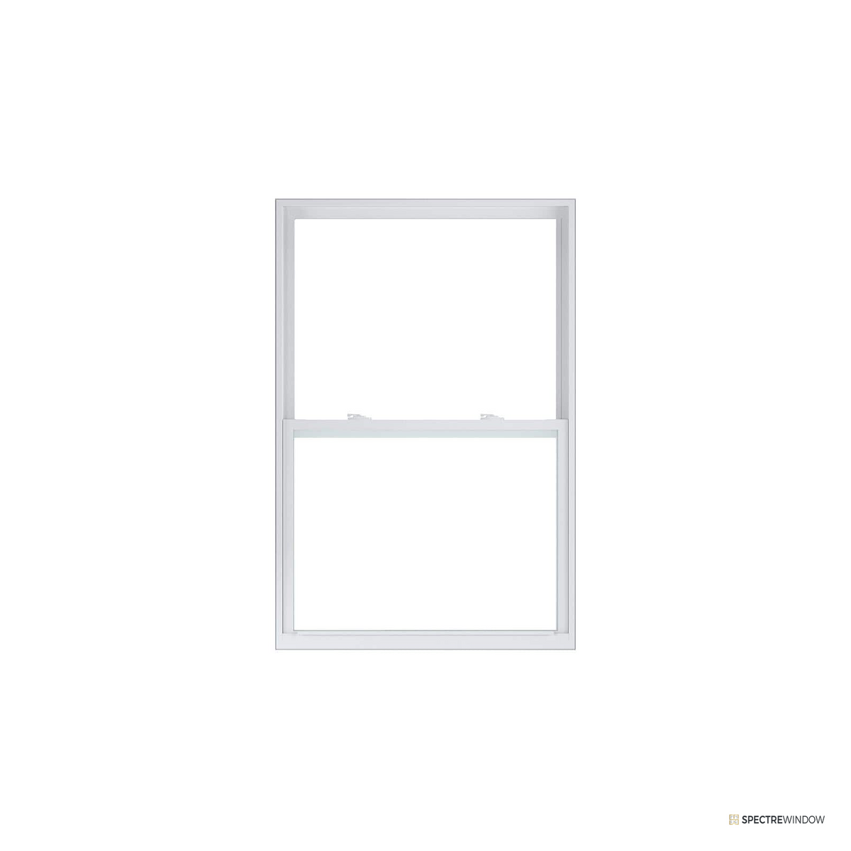 Spectre Window 35.5 in. x 59.5 in. Vinyl Single Hung Window with Low-E Argon Glass, ENERGY STAR Certified - front view