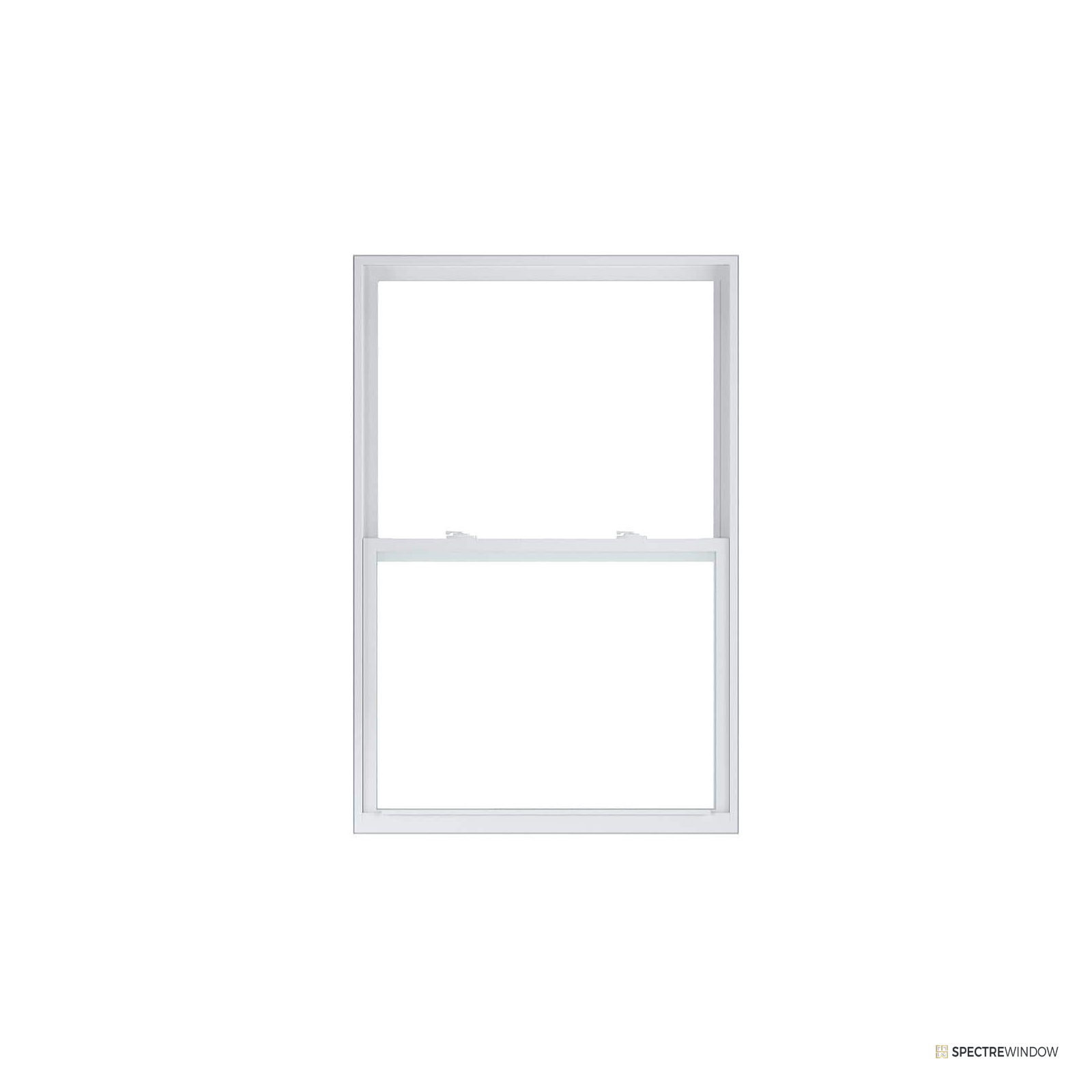 Spectre Window 35.5 in. x 59.5 in. Vinyl Single Hung Window with Low-E Argon Glass, ENERGY STAR Certified - front view
