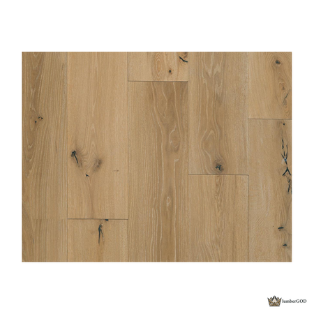 Lumber God Engineered White Oak Wide Plank Flooring, 9-7/16 in, 4 mm Wear Layer - front view