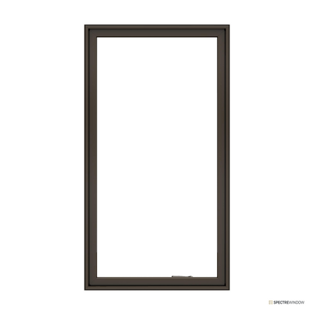 Spectre Window 25 in. x 35 in. Aluminum Clad Wood Casement Window with Low-E Insulated Glass - front view