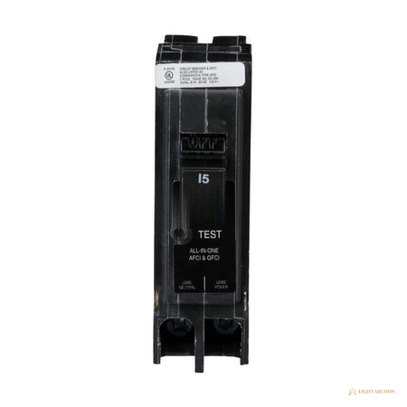 Light Archon Palisade 15A Single-Pole Circuit Breaker - front view