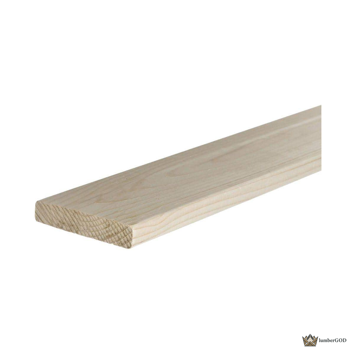 Lumber God 1x4 Furring Strip, 8 ft - front view
