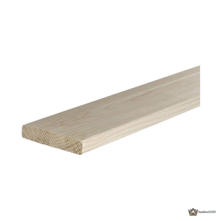 Lumber God 1x4 Furring Strip, 8 ft - front view
