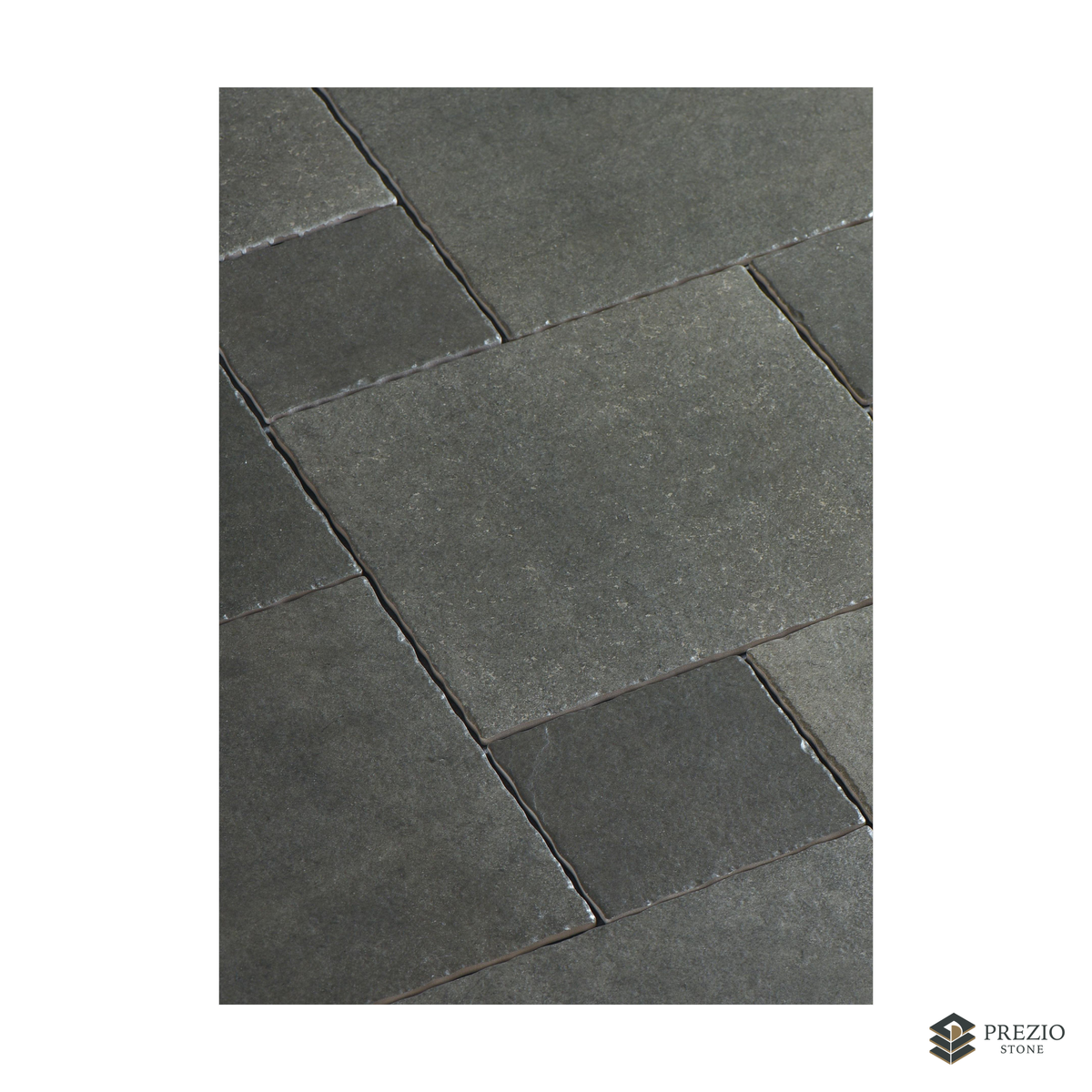 Prezio Stone Louvre Grey Limestone Look Porcelain Tile, Modular Set - primary material view