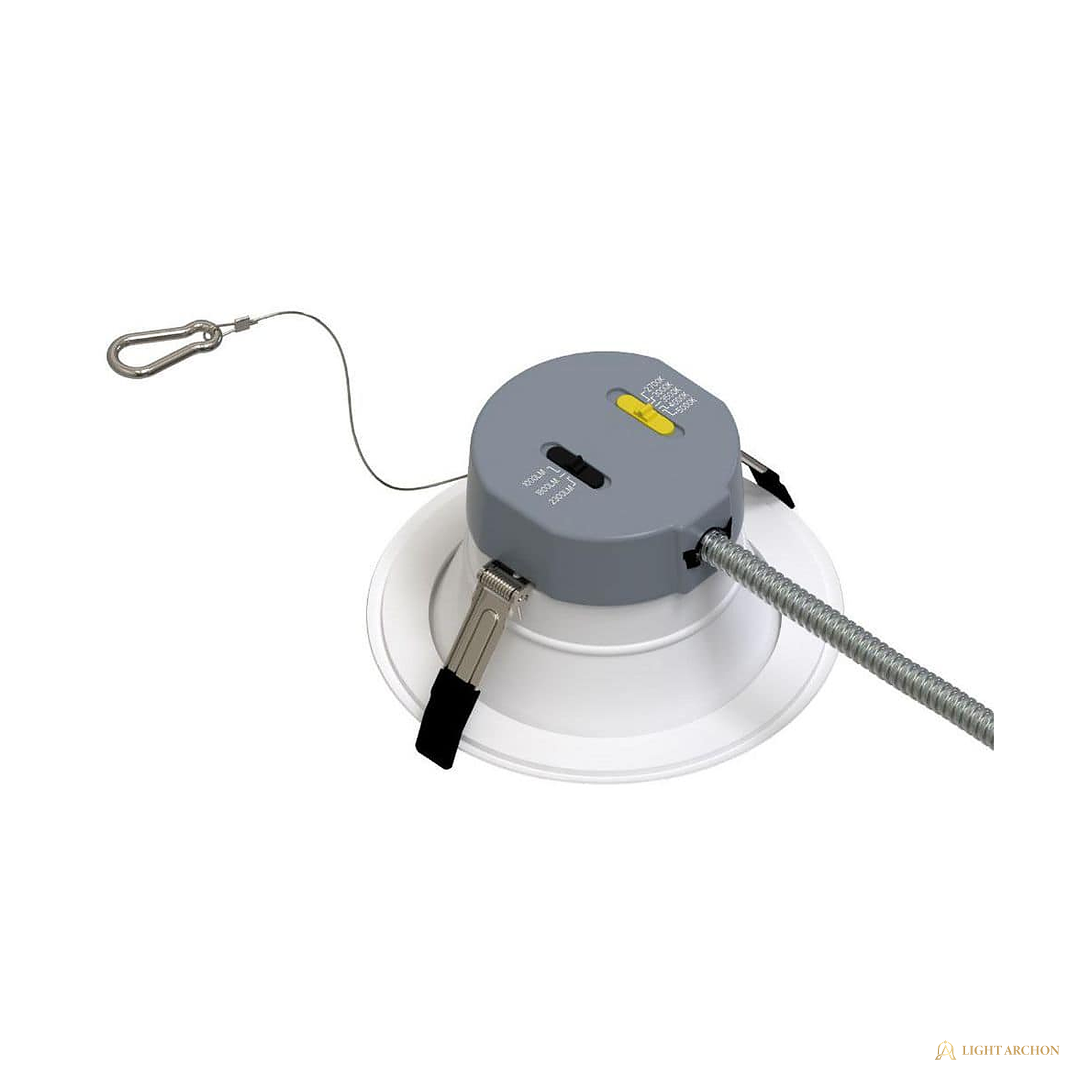 Light Archon Kestrel 6 in. Commercial LED Downlight, Selectable Lumens and CCT, 120-277V - front view
