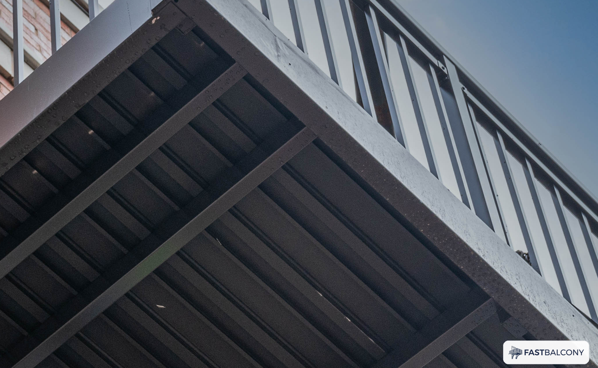 Fast Balcony Drainage and Scupper Trim Kit - elevation view