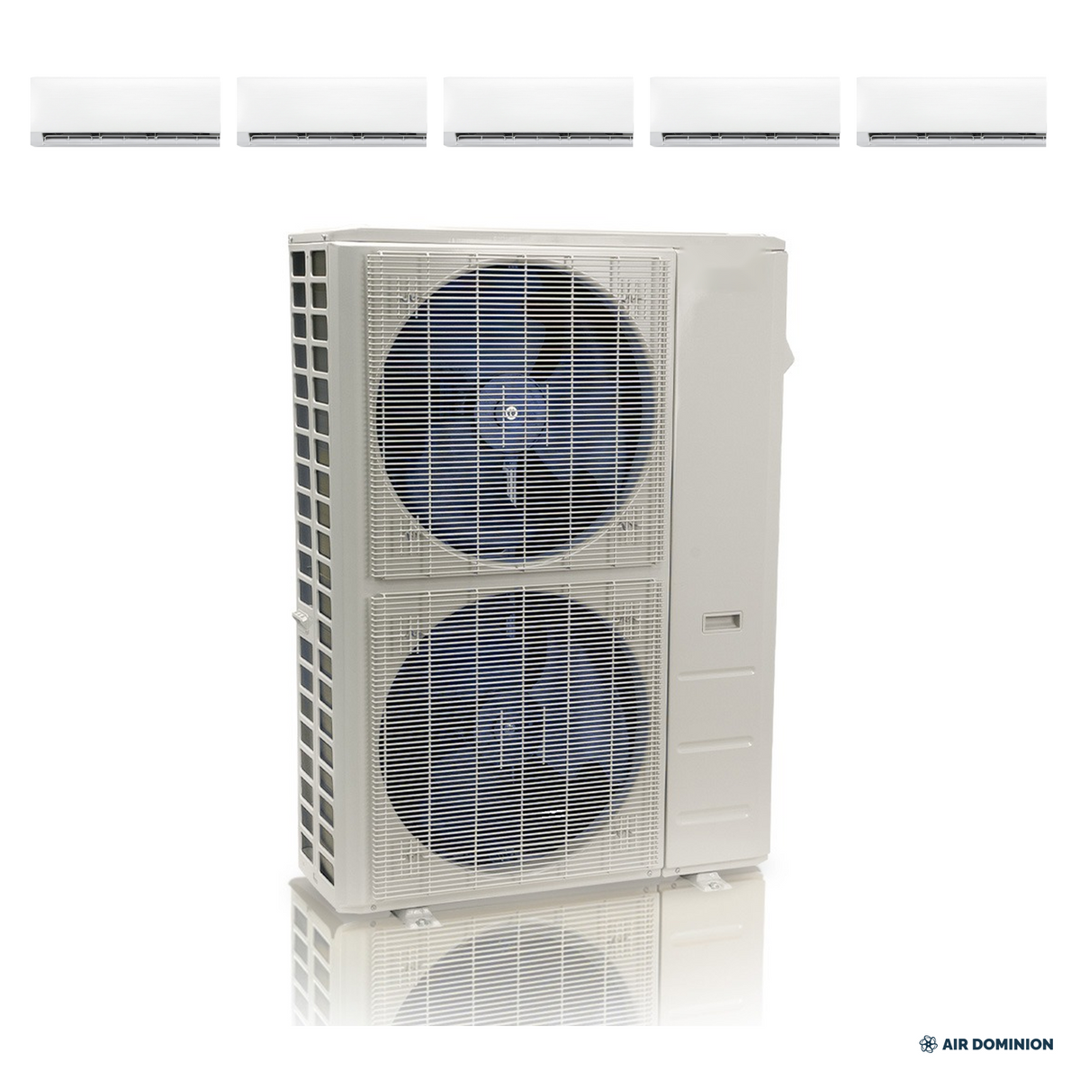 Air Dominion 55,000 BTU 5-Zone Mini Split Heat Pump System - front view