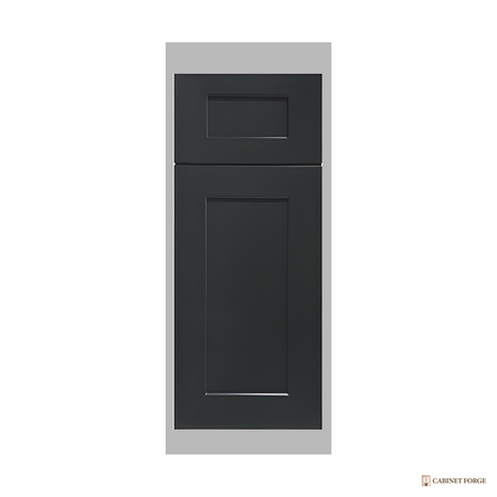 Cabinet Forge Graphite Shaker Tall and Pantry Cabinet Set - front view