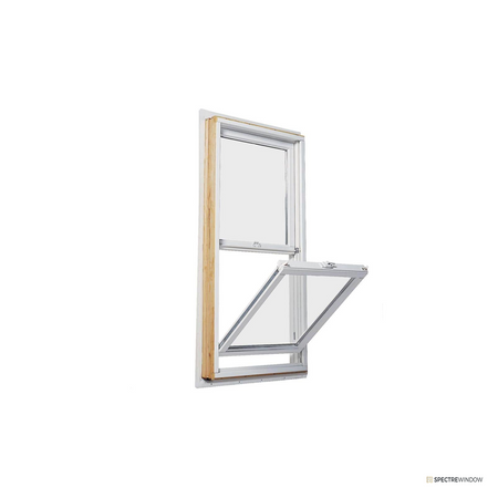 Spectre Window 35.5 in. x 56.5 in. Clad Wood Double Hung Window with Low-E Glass - front view