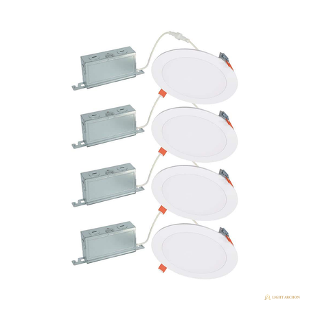 Light Archon Nocta 6 in. Ultra-Slim Canless LED Recessed Downlight, Selectable CCT - front view