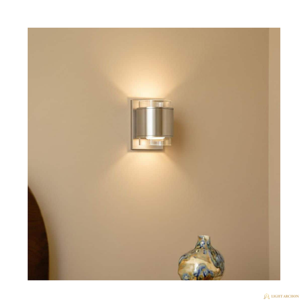 Light Archon Cylindra 4.38 in. LED Cylinder Wall Sconce - front view