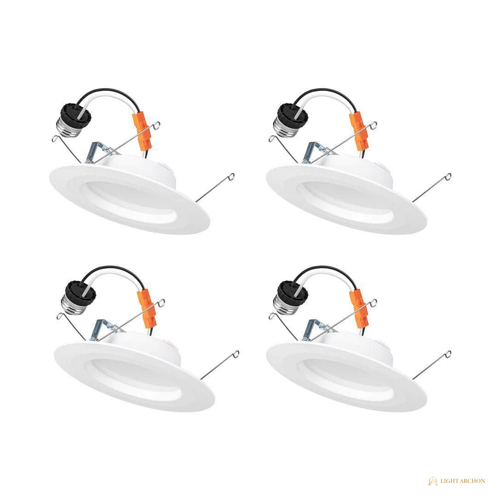 Light Archon Strata 5/6 in. Selectable CCT LED Recessed Retrofit Trim - front view