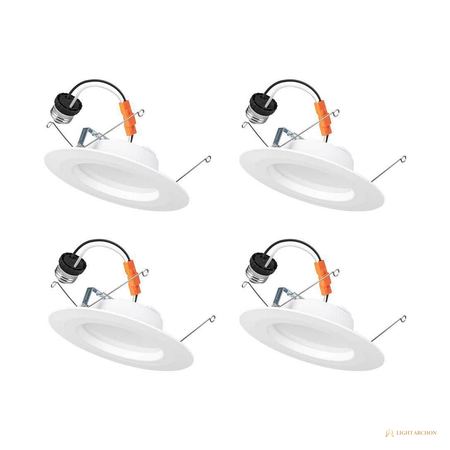 Light Archon Strata 5/6 in. Selectable CCT LED Recessed Retrofit Trim - front view