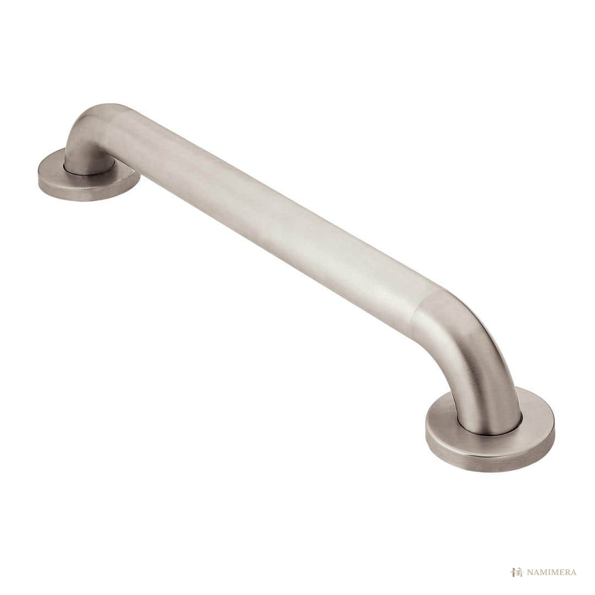 Namimera Concealed Screw Grab Bar, ADA Compliant, 1-1/4 in. Diameter, 24 in., Peened Stainless Steel - front view