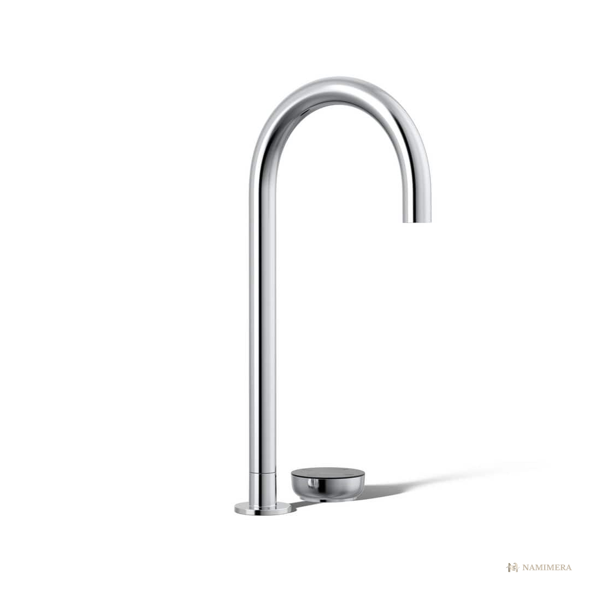 Namimera Tall-Arc Four-Mode Beverage Faucet with Touch Interface, 1 GPM, Polished Chrome - front view