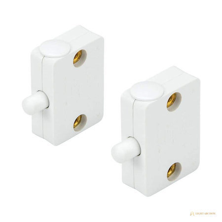 Light Archon Threshold Cabinet Door Push-Button LED Switch 2-Pack - front view