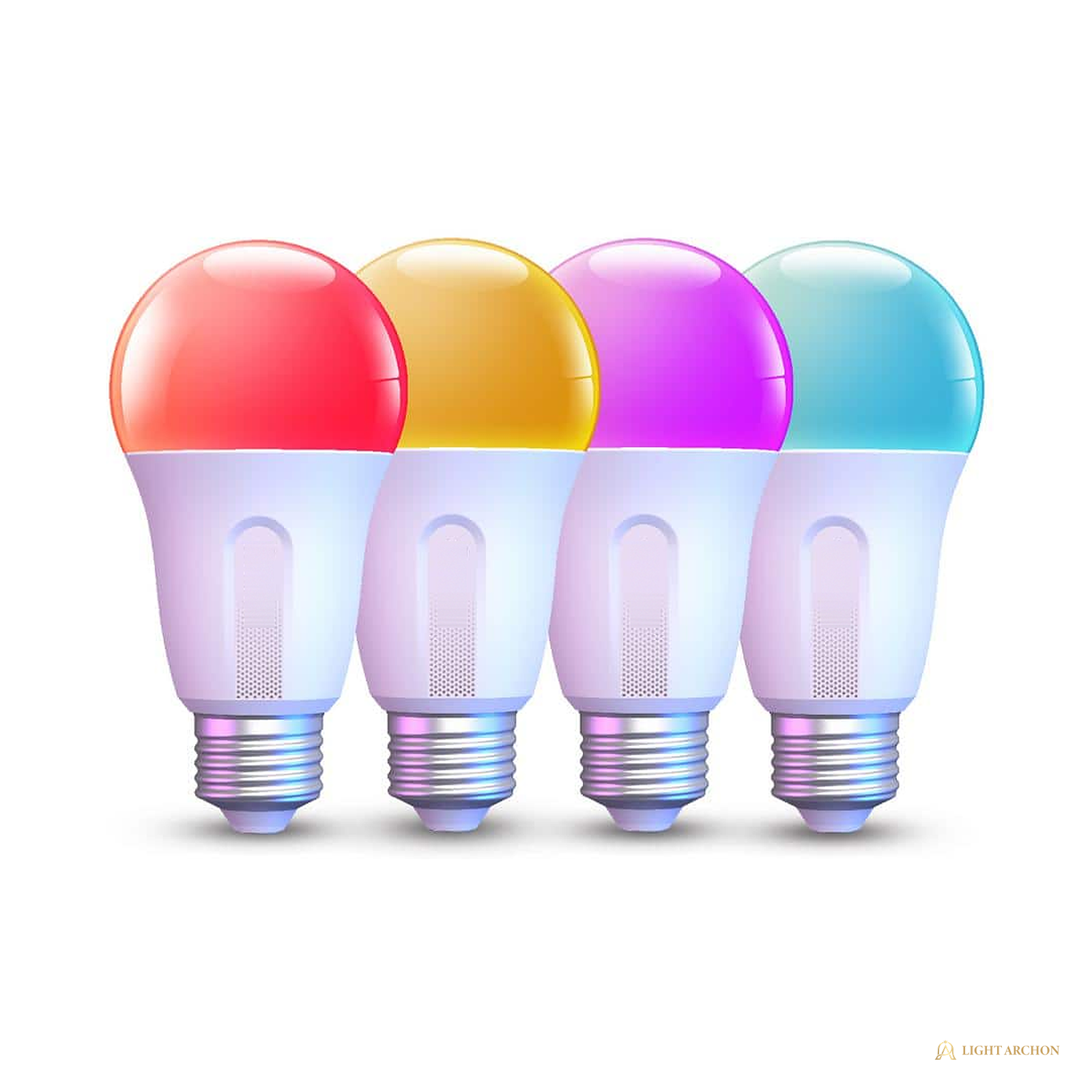 Light Archon Aura Smart A19 LED Bulb, 800 Lumens, RGB and Tunable White 2700K-6500K - front view