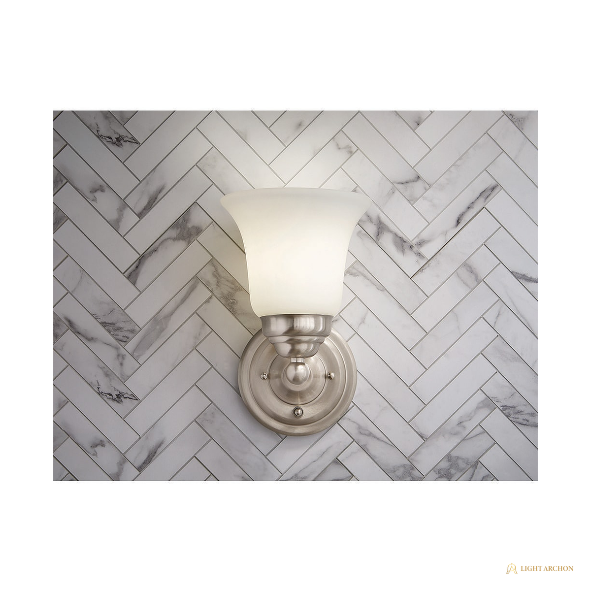 Light Archon Marlowe 1-Light Wall Sconce with Integrated Switch - front view