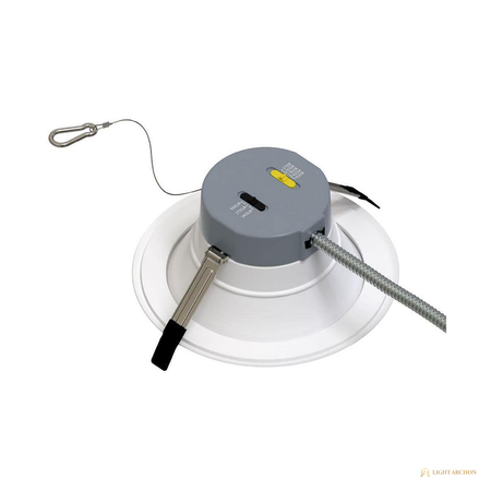 Light Archon Cardea 8 in. Commercial LED Downlight, Selectable CCT, White Reflector - front view