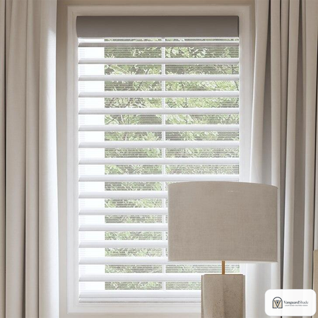 Vanguard Shade Horizontal Sheer Shade, Room Darkening, Custom Cut - front view