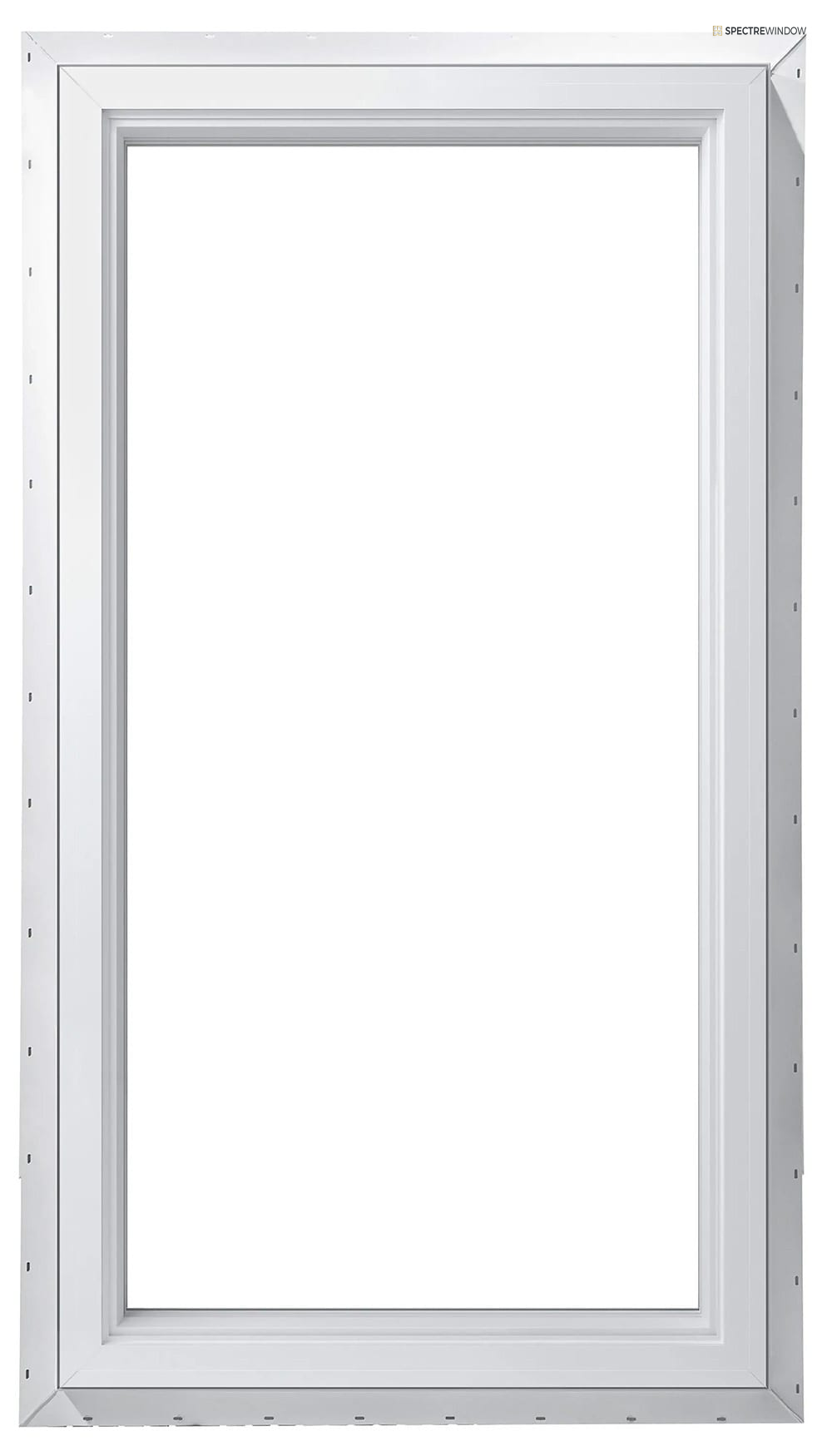 Spectre Window 29.5 in. x 47.5 in. Vinyl Casement Window with Full Screen - front view