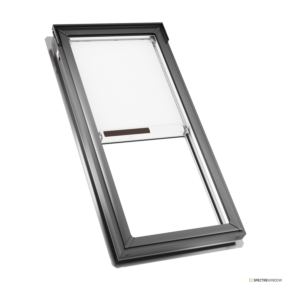 Spectre Window 21 in. x 45.75 in. Fixed Deck Mount Skylight with Laminated Low-E Glass and Solar Shade - front view
