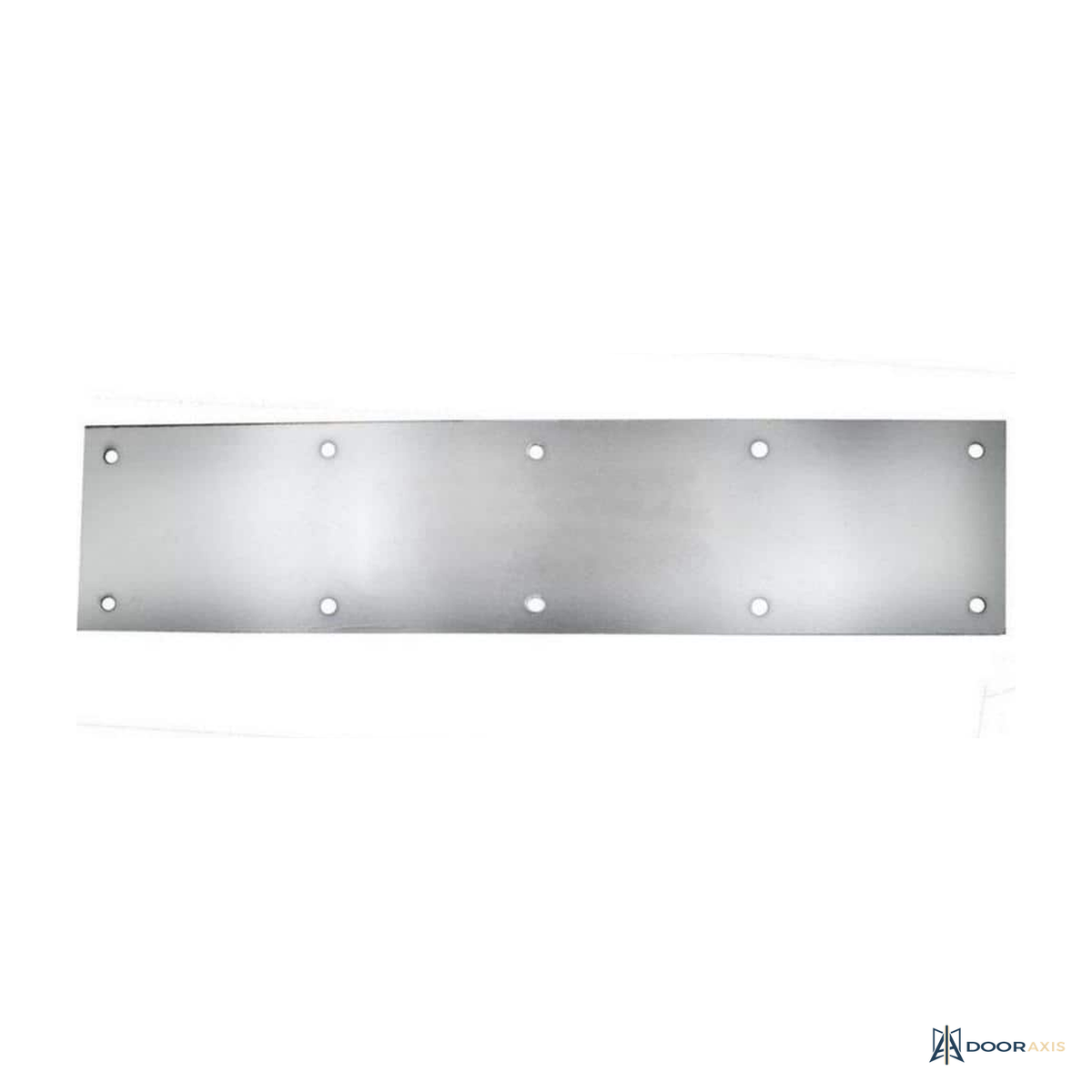 Door Axis 10 in x 34 in Aluminum Commercial Kick Plate - front view