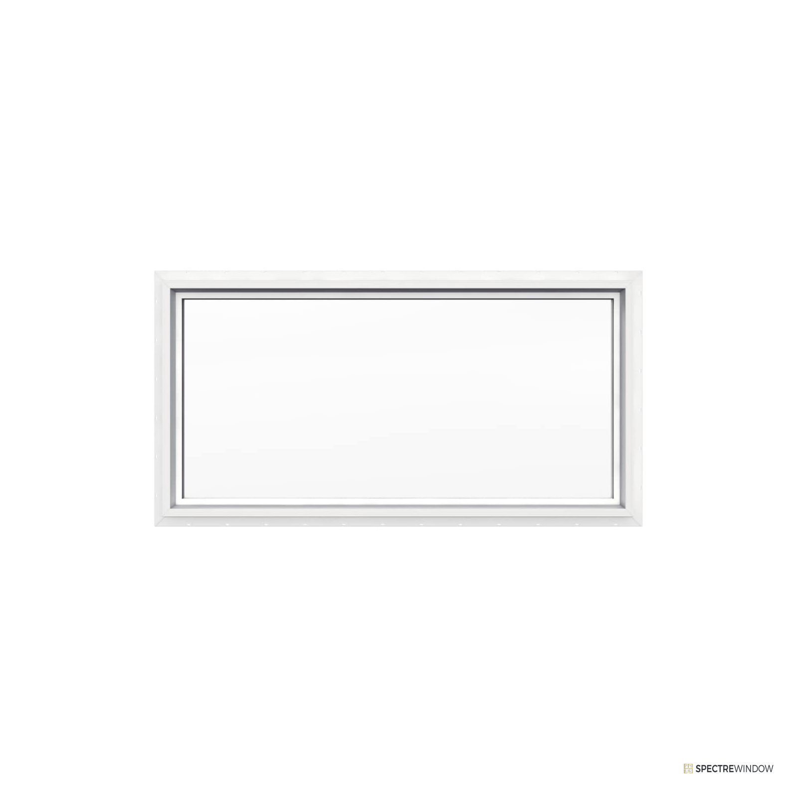 Spectre Window 47.5 in. x 23.5 in. Vinyl Picture Window with Low-E Insulated Glass - front view