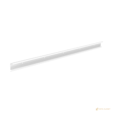 Vista Closet 80 in. White Hang Track and Support Bracket Hardware - front view
