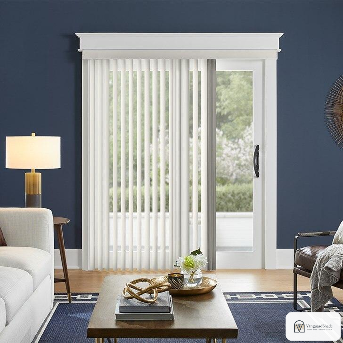 Vanguard Shade 3.5 in. Replacement Vertical Blind Louvers, 10 Pack - front view