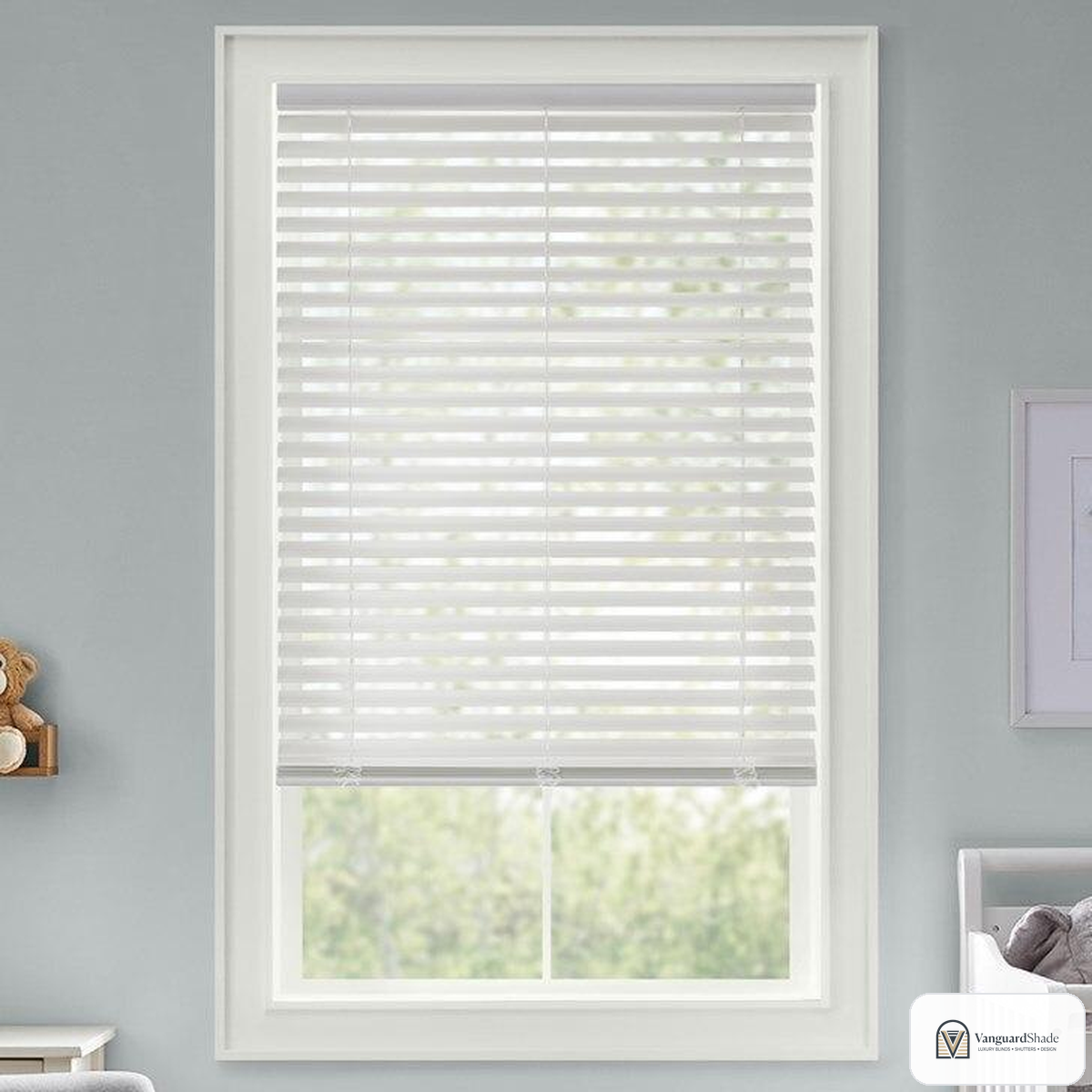 Vanguard Shade 2 in. S-Curve Composite Blind, Custom Cut Width - front view